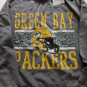 Green Bay Packers Gray Crew Neck Sweater